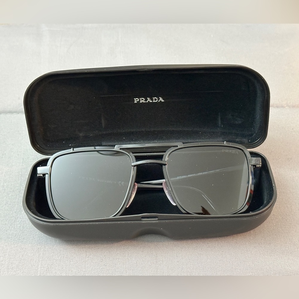 Prada Sleek Black Sunglasses with Case